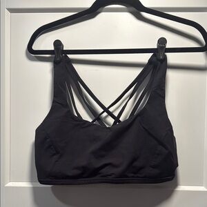 Lululemon Black Sports Bra with Criss-Cross Straps